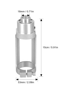 Adaptador de Broca Eujgoov para Agujeros Cuadrados 19mm 2
