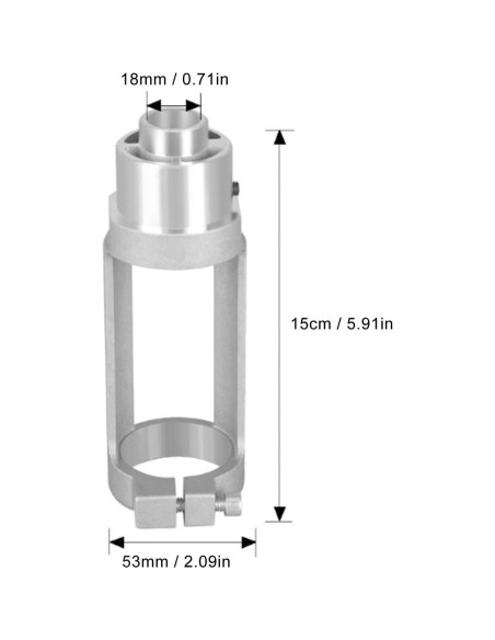 Adaptador de Broca Eujgoov para Agujeros Cuadrados 19mm