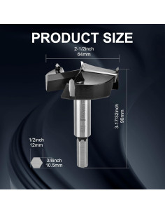 Broca Forstner Mollom 64mm para Carpintería YG8 2