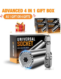 Juego de Herramientas HELEMAN 4 Piezas para Taladro 7-19 mm 2