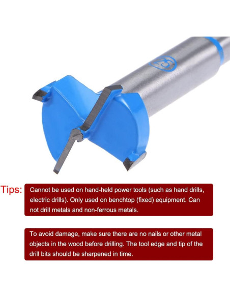 Broca Forstner uxcell 25mm Carburo para Madera 2pcs Broca Forstner uxcell 25mm Carburo para Madera 2pcs