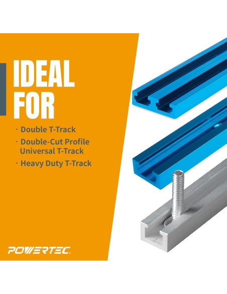 Mini Abrazadera de Sujeción POWERTEC 71082 Aluminio 9,21 cm