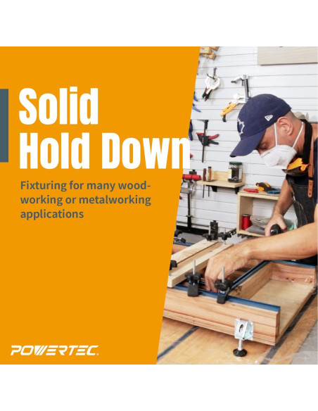 Mini Abrazadera de Sujeción POWERTEC 71082 Aluminio 9,21 cm