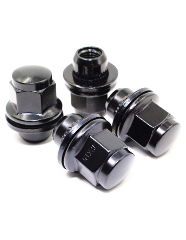 Juego de 20 Tuercas de Llantas Veritek 12x1.25mm Negras