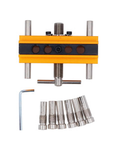 Kit Plantilla Alineación Perforación Ajustable Hyuduo 6 Casquillos