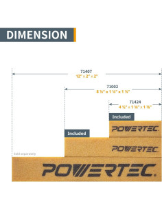 Palo de Limpieza Abrasivo POWERTEC 2 Piezas 11 cm y 21 cm 2