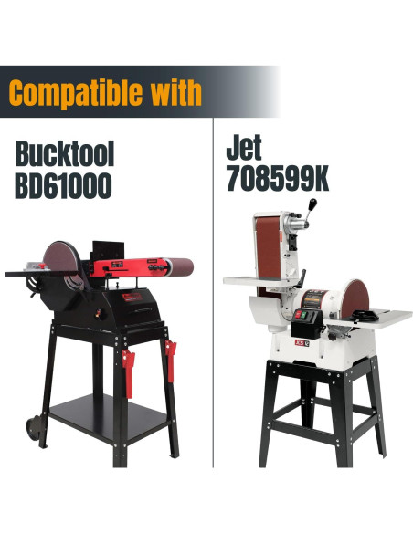 Banda de Lijado POWERTEC 6x122 cm 36 Grit 6 Piezas