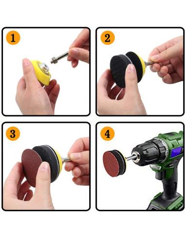 Discos de Lijado SPEEDWOX 100pcs 1000 Grano 5,08 cm