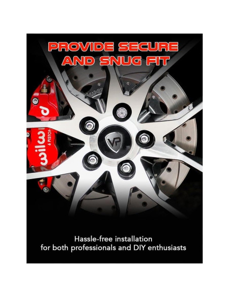 Juego de 20 Tuercas de Llantas Veritek 12x1.25mm Negras