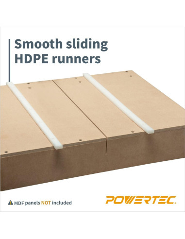 Barra de Inglete HDPE POWERTEC 72213 2PK 17" Accesorios