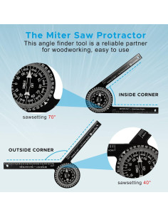 Transportador de Inglete LUVRD MP02 Medidor de Ángulo Preciso 2