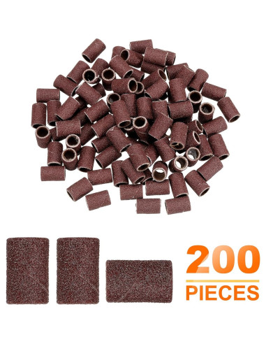 HARFINGTON 200pcs Mangas de Lijado 6,35mm Grano 180