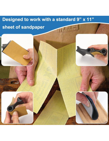 11 Agarraderas de Lijado de Contorno DITKOK para Carpintería