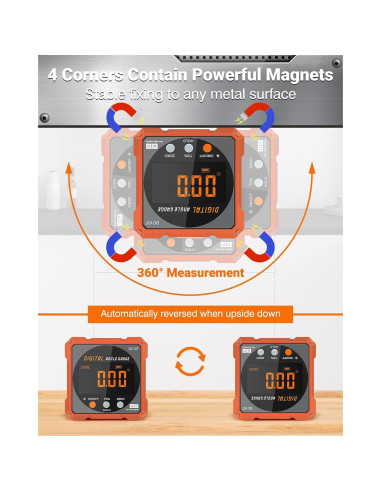 Buscador de Ángulo Digital AOSYCO Cubo Magnético 6,1 cm