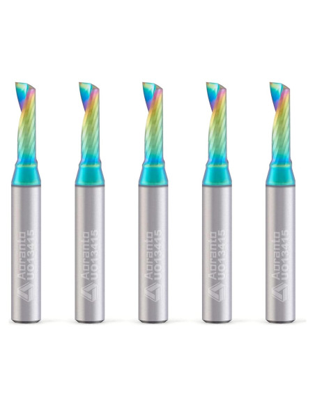 Fresa CNC Aoranto 3/16" Diámetro Paquete de 5