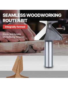 Fresa de Carpintería HUHAO R18 Cuchilla Curvatura 7.62cm 2