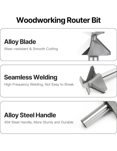 Fresa de Carpintería HUHAO R18 Cuchilla Curvatura 7.62cm