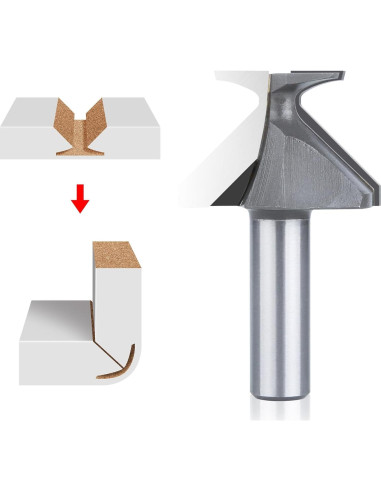 Fresa de Carpintería HUHAO R18 Cuchilla Curvatura 7.62cm