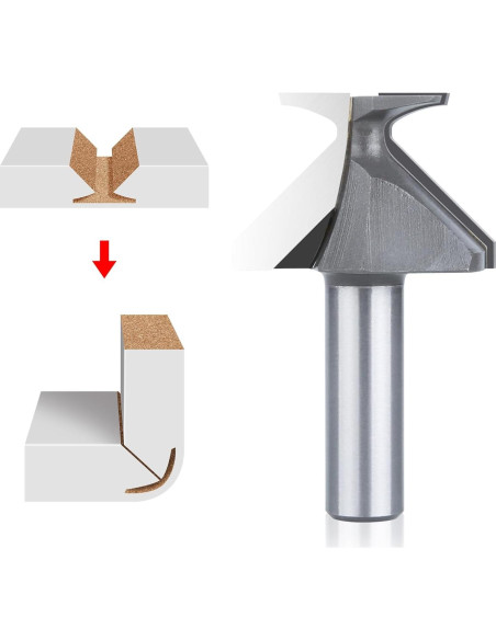 Fresa de Carpintería HUHAO R18 Cuchilla Curvatura 7.62cm