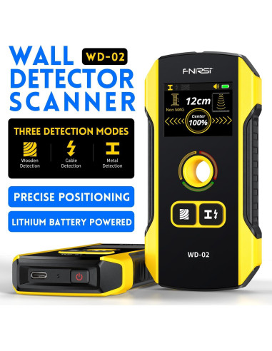 Buscador de Vigas FNIRSI WD-02 Detector de Pared LCD