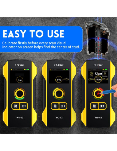 Buscador de Vigas FNIRSI WD-02 Detector de Pared LCD