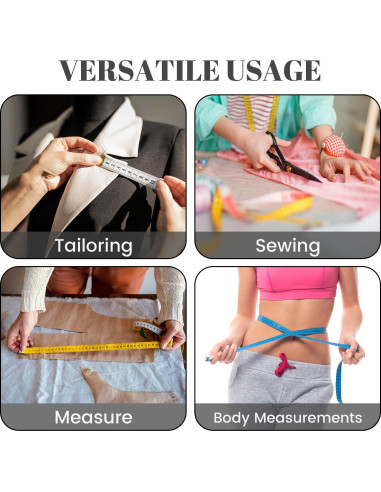 Cinta Métrica MYGBBKITDEC Paquete de 3 Cintas de Tela