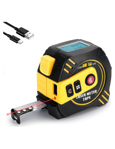 Cinta Métrica Láser 2 en 1 BTOBI 40m y 4,88m Medición