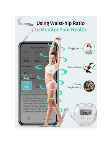 Cinta Métrica Corporal Slimpal Inteligente con App