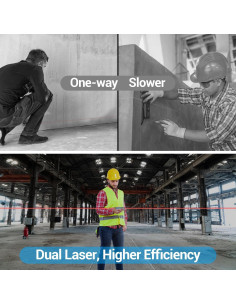 Medidor de Distancia Láser Bauihr SW-DR60 120m Pantalla LCD 2