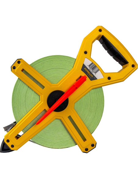 Cinta Métrica Komelon 6633 Fibra de Vidrio 91.4 m Amarillo