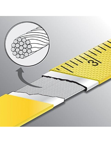 Cinta Métrica Komelon 6633 Fibra de Vidrio 91.4 m Amarillo