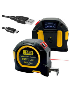 Cinta Métrica Digital JNB Pro 2 en 1 40m + 5m Retráctil