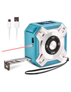 Medidor láser 3 en 1 VISLONE 40m con cinta métrica 5m