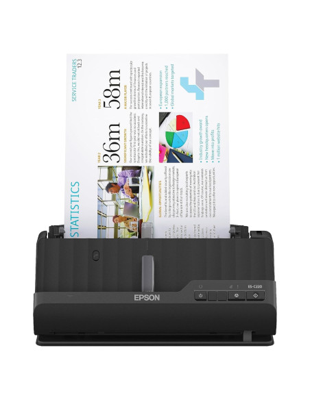 Escáner de Documentos Epson WorkForce ES-C220 ADF 20 Páginas
