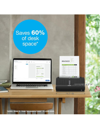 Escáner de Documentos Epson WorkForce ES-C220 ADF 20 Páginas