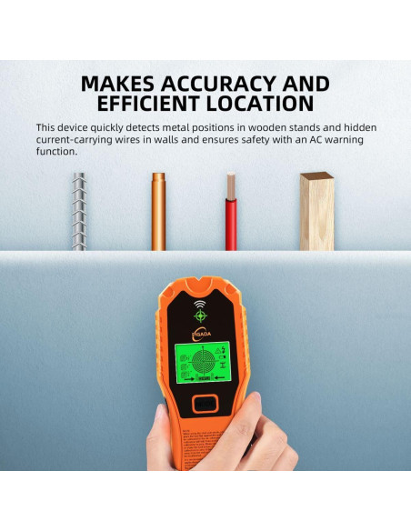 Buscador de Vigas PIGADA ZF01 5 en 1 con Pantalla LCD