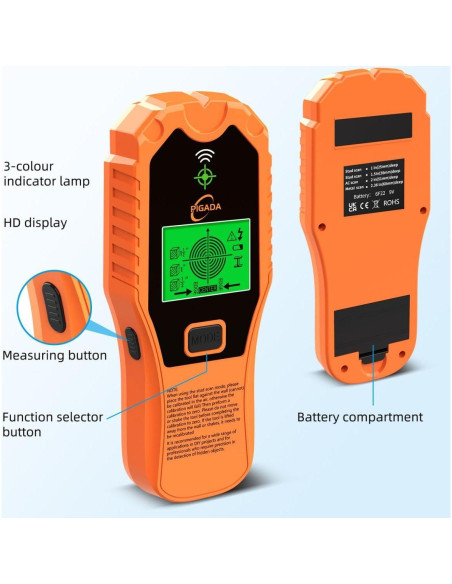 Buscador de Vigas PIGADA ZF01 5 en 1 con Pantalla LCD