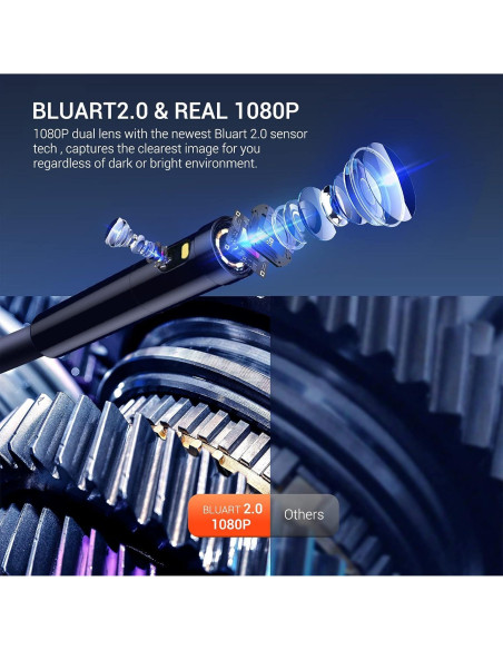 Endoscopio Industrial DEPSTECH DS300 1080P Doble Lente IP67