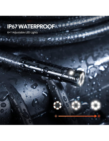 Endoscopio Industrial DEPSTECH DS300 1080P Doble Lente IP67