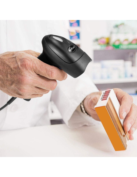 Escáner de Código de Barras USB NetumScan 1D CCD Mano Escáner de Código de Barras USB NetumScan 1D CCD Mano