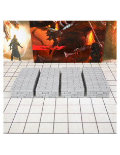 Paredes de Mazmorras AUSPDICE 40pcs Modular 5cm RPG