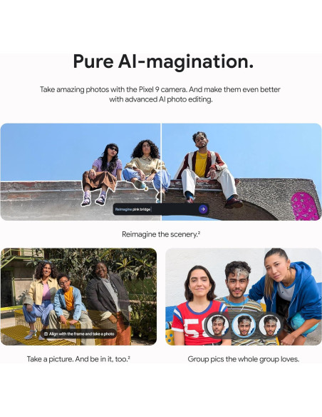 Google Pixel 9 - Smartphone 128GB Porcelana con IA y 12GB RAM