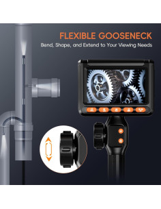 Cámara Endoscópica Articulada HILYCEN 2MP con Luz IP67 1.68m 2