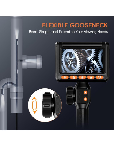 Cámara Endoscópica Articulada HILYCEN 2MP con Luz IP67 1.68m