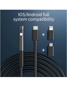 Cámara Endoscópica HD Yushunhui 1920P 5m IP67 con LEDs 2