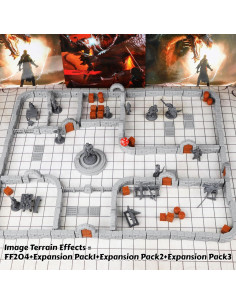 Paredes de Mazmorras AUSPDICE 40pcs Modular 5cm RPG 2