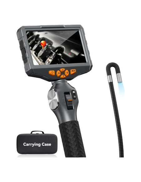 Borescopio Articulado Teslong TD500 con Luz y Pantalla 12,7 cm