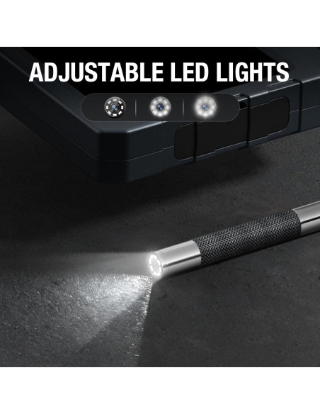 Borescopio Articulado Teslong TD500 con Luz y Pantalla 12,7 cm