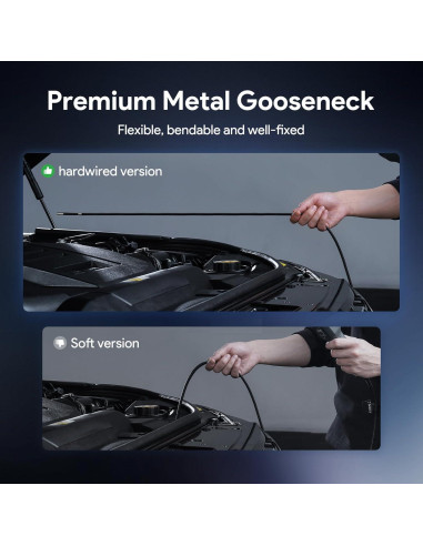 Cámara Borescopio Articulada DEPSTECH 5" con Luz LED