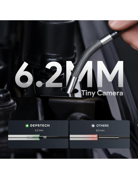 Cámara Borescopio Articulada DEPSTECH 5" con Luz LED